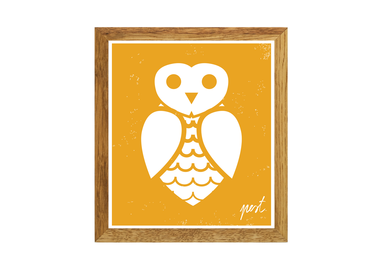 Pest Owl Orange poster
