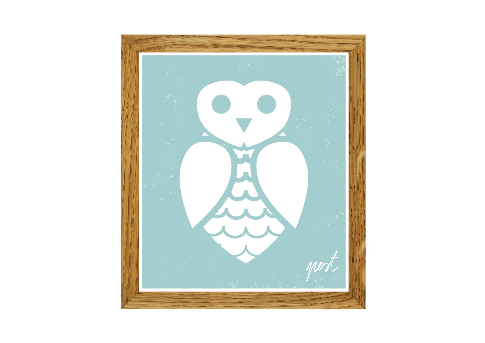 Pest Owl Blue poster