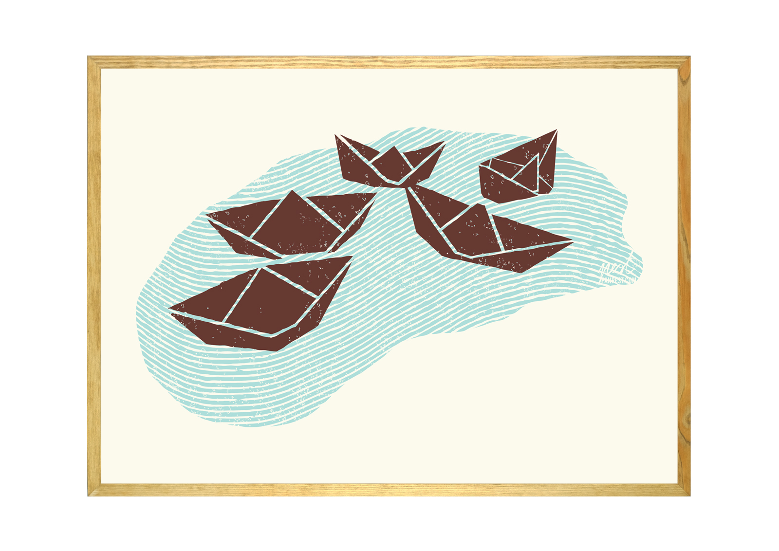 Pest Wine Ship Brown poster