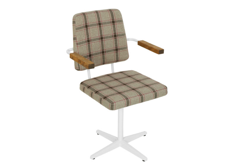 A "Type B" rotating medical chair from 1972. Żywiec Factory of Hospital Equipment. Beige